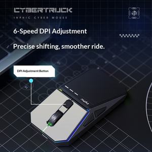 Souris sans fil Cyber pour souris de jeu filaire trois modes, capteur 12800 DPI, 6 boutons, fonction macro, pour le bureau et la créativité, pour <span class=keywords><strong>INPHIC</strong></span> - Product Image 5