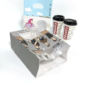 Recyclable Spout Top Handle Brown Kraft Food Packaging Paper <b>Bags</b> with Window for Pizza Sushi Noodle & Salad - Product Image 5