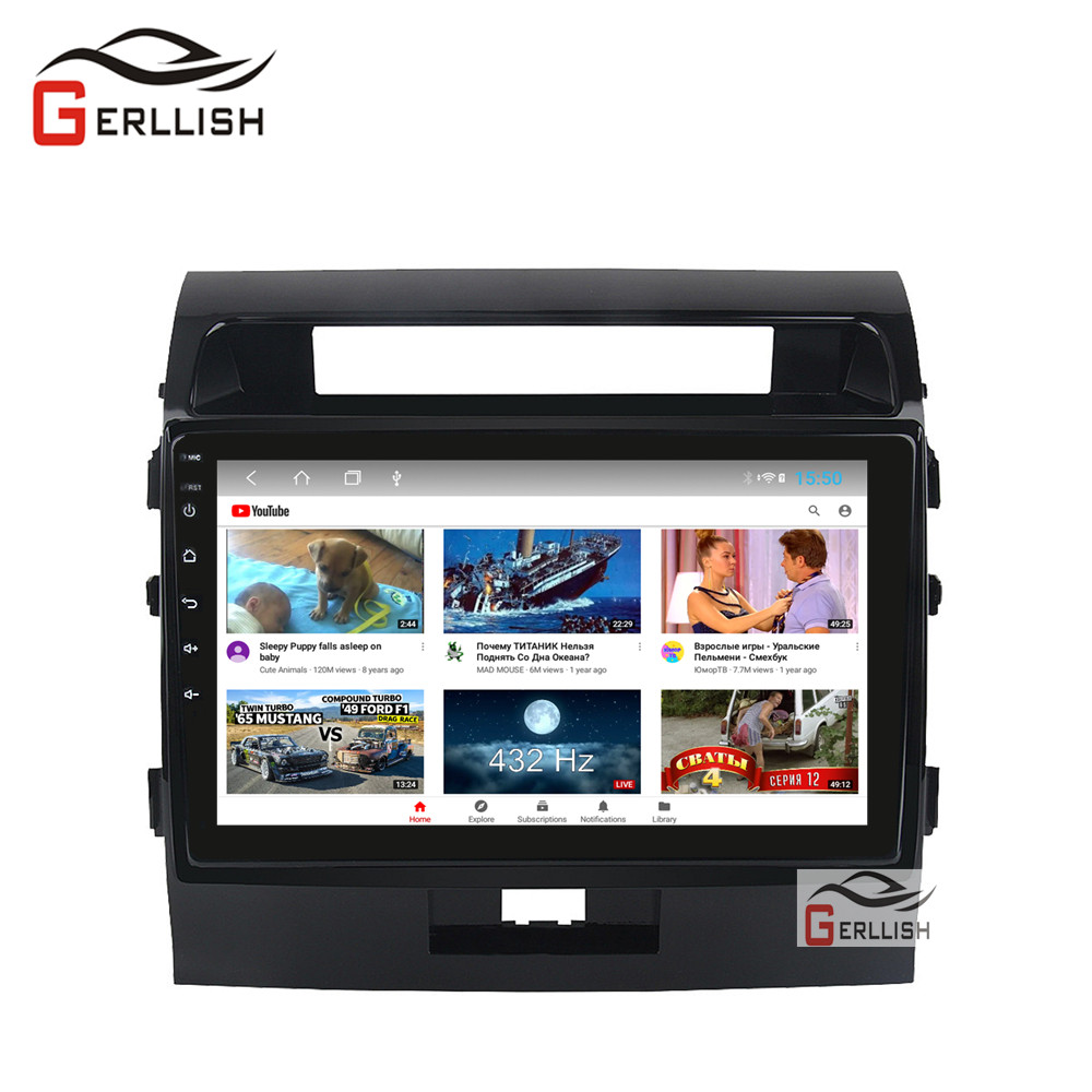 Автомобильный радиоприемник IPS с сенсорным экраном Android для Toyota Land Cruiser LC200 2007-2015, автомобильный радиоприемник, мультимедийный видеоплеер, DVD-плеер, навигация GPS
