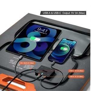 Panneau solaire pliable ultra portable 100W, design fin et peu encombrant pour un rangement facile, alimentation pendant les aventures en plein air et en overlanding - Product Image 3