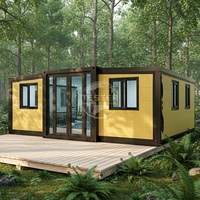 Maison conteneur de luxe extensible de 30 pieds du fabricant, villa préfabriquée à structure en acier, insonorisée, étanche, avec chambre à coucher