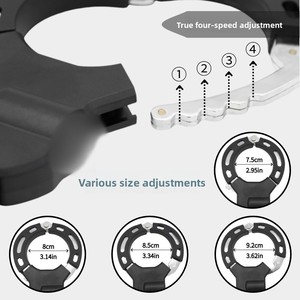 Candado para Scooter Eléctrico, Candado Resistente para Bicicleta, Antirrobo, <span class=keywords><strong>Cadena</strong></span> de Acero de Aleación de 8 mm, 90 cm, Antirrobo, con Llave, para Bicicleta Eléctrica y Bicicleta - Product Image 2