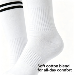 Chaussettes de tennis avec soutien de la voûte plantaire, échantillon <span class=keywords><strong>gratuit</strong></span> pour les matchs intenses, en coton peigné écologique, amortisseur de chocs, lettres personnalisables - Product Image 2