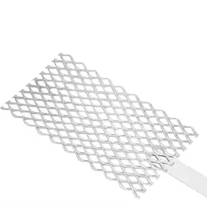 Titanium stretch metal titanium mesh for anodizing or plating