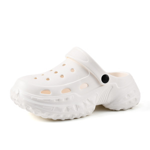 Women's <b>Crocs</b> Thick Soled EVA Non Slip Closed Toe Summer Slippers Size 33 40 White Pink Black Beige <b>Light</b> Blue - Product Image 5