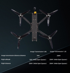 ชุดโดรนแข่งขัน FPV ระยะไกลโดรน7นิ้ว F405 FPV พร้อมตัวควบคุมการบินฟรีสไตล์ชุดโดรน RTF - Product Image 3
