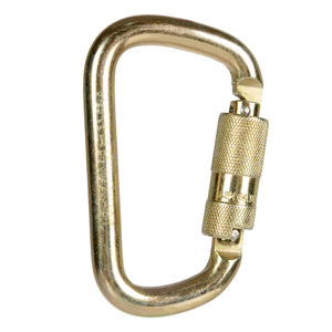 คาราไบเนอร์อัตโนมัติรูปตัว D ยี่ห้อ Zhongyu รับน้ำหนักได้ 45 กิโลนิวตัน พร้อมตัวล็อคหลัก สำหรับปีนเขาและกิจกรรมกลางแจ้ง - Product Image 1