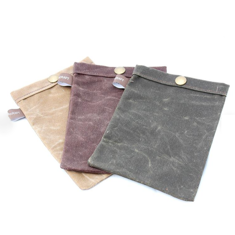 Изготовленный На Заказ экологически чистый вощеный холщовый мешок на шнурке для путешествий на открытом воздухе органайзер для кастрюль для кемпинга сумки для перевозки посуды