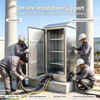 Boîtier de distribution électrique métallique étanche IP54 personnalisé LXD pour extérieur, armoire électrique industrielle et commerciale, projet OEM