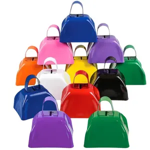 Hot selling metal cowbell custom size Cheer for sporting events party Sound machine tiny cowbell