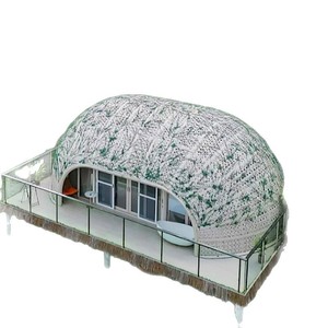 Carpa de Resort Personalizada con Estructura de Acero, Tela Oxford, Carcasa Rígida, Una Habitación, Cuatro Estaciones, con Balcón de Vidrio - Product Image 5