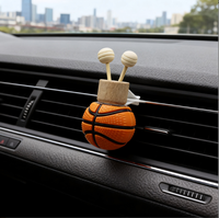 Bouteille vide d'aromathérapie pour voiture, souvenir de basketball, décoration créative sphérique pour rétroviseur intérieur, 6 ml