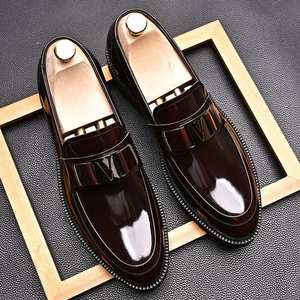 Chaussures Homme Décontractées en Cuir Véritable de Haute Qualité à Enfiler pour l'Automne - Plateforme à Semelle Épaisse, Bout Rond, Respirantes et Antidérapantes - Product Image 1