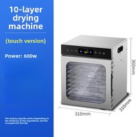 Intelligente Premium Multifunctionele RVS Elektrische Digitale Automatische Voedseldehydrator voor Fruit en Groenten