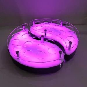 Plateau à shots Led Verre à shot rotatif acrylique Plateau de service Porte-verre pour shots - Product Image 1
