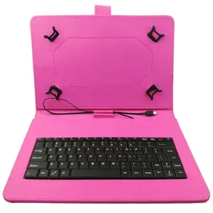 便宜的批发价7英寸10英寸平板电脑pu皮革键盘盒安卓平板电脑通用
