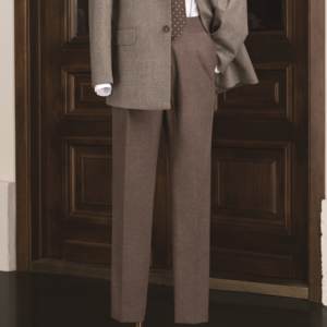 Traje de Invierno Italiano Vintage Británico para <span class=keywords><strong>Caballero</strong></span>, Traje de Lana de Alta Gama con Estampado de Pata de Gallo, Chaqueta de Traje Entallada de Un Solo Pecho para Hombre - Product Image 4