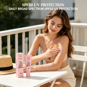 No Cast Just Glow <span class=keywords><strong>Lotion</strong></span> solaire illuminatrice SPF50 |   Collagène nourrissant, léger pour le visage et tout le corps, utilisation en extérieur - Product Image 2