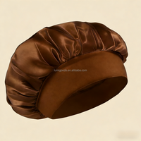 Bonnet de nuit en satin pour femmes, bonnet de nuit en soie, bonnet de nuit élastique, bonnet de nuit en satin, bonnet de nuit élégant et soyeux