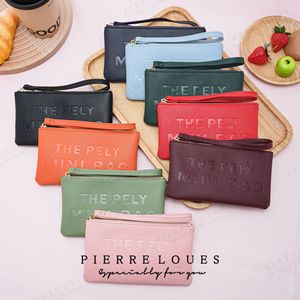 Pierre Loues Women's Mini Wallet Solid Color Embossed Letter Design Portable Everyday Use - Product Image 2