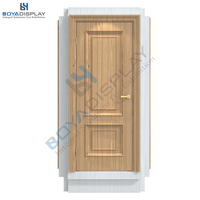Présentoir d'échantillon de porte en bois pour magasin de porte en bois