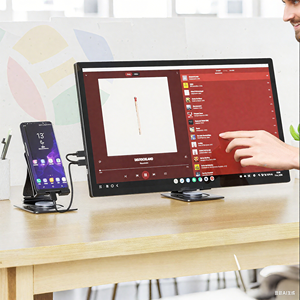 Moniteur Portable 21.5 Pouces 1080P IPS Écran Double Type-C & Mini Plug and Play <span class=keywords><strong>pour</strong></span> Ordinateur Portable/Commutateur/Téléphone - Product Image 5