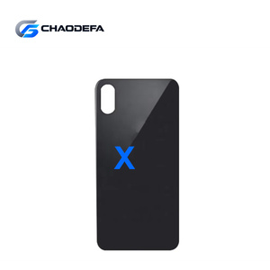 ฝาหลังกระจกคุณภาพสูง ราคาประหยัด สีสันสดใส รูใหญ่ สำหรับ iPhone X พร้อมฝาครอบเลนส์แบตเตอรี่ - Product Image 1