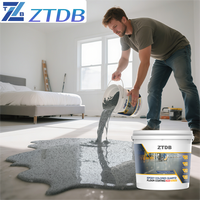 Peinture pour sols en béton époxy à base de sable de quartz coloré antidérapante, auto-nivelante, imperméable, application au pinceau pour appartement, cour