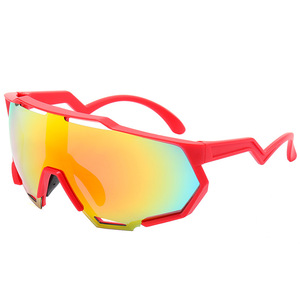 Gafas de Ciclismo para Exteriores con Marco Rojo, Polarizadas, Protección UV400, para Hombres y Mujeres - Product Image 1