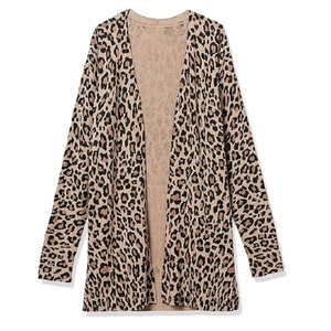 Suéter Cárdigan Informal para Mujer, Talla Grande, Otoño Invierno, Abertura con Botones, Manga Larga, Cuello en V, Antiarrugas, Estampado de Camuflaje BD - Product Image 6