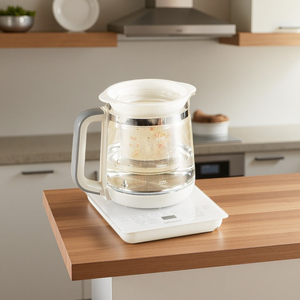 Bouilloire en verre multifonction 110V 1,8L pour usage international, cuiseur de remèdes à base de plantes, 4 modes de cuisson, minuterie programmable 24H - Product Image 1