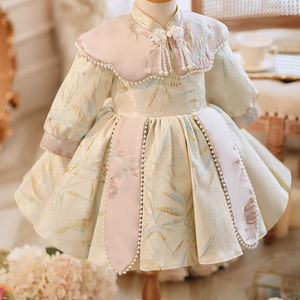 Saia de Princesa para Crianças, Vestidos de Festa Impressos com Laço para Meninas, Moda Infantil em Algodão - Product Image 2