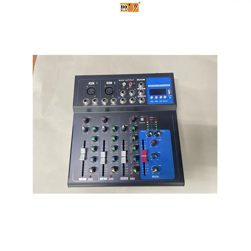 F serie 6 canali Audio Mixer Usb registrazione 4 canali Mini Mixer Console
