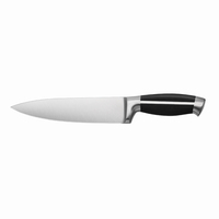 Ensemble de couteaux de cuisine en acier inoxydable 5 pièces de haute qualité poignées enduites noires lames 3Cr13 tranchantes pour couper l'outil ménager en métal