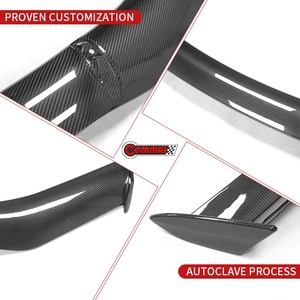 สปอยเลอร์หลังคาร์บอนไฟเบอร์แบบแห้งสำหรับเชฟโรเลต คอร์เวทท์ Z06 อัพเกรดสไตล์ Z07 เพิ่มแรงกดลงสูง ช่วยเพิ่มประสิทธิภาพการทรงตัว - Product Image 3