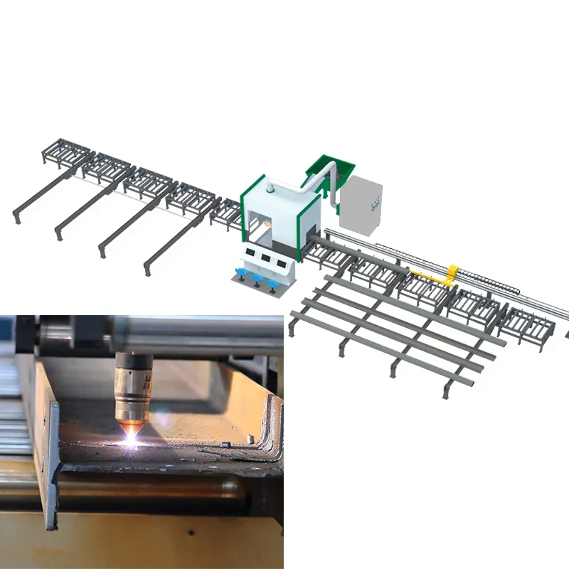 Personalized Product Heavy Steel Construction Cnc H Beam Plasma/Laser Cutting Machine