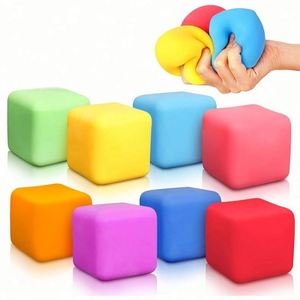 Squeeze Sensory Relief Squishy Stress Balls Silica Gel Ice Cube <b>Fidget</b> Toys - Product Image 2