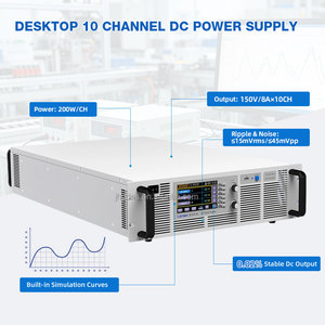 แหล่งจ่ายไฟแบบไฮบริดเชิงเส้นสำหรับติดตั้งบนแร็ค 3U สิบช่องสัญญาณ 150V 8A ปรับได้ - Product Image 6