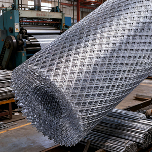 Hard Wearing <strong>Expanded</strong> <strong>Metal</strong> <strong>Mesh</strong> Panel Construction Site Perimeter Durable Rust Resistant Residential Yard Ranch Pasture Fence - Product Image 2