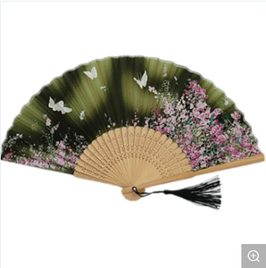 New Customized Handheld Fabric Folding Fans for Promotion Gift Hand Fan - Product Image 5