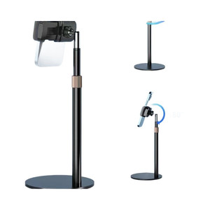 Supporto Universale Flessibile per Proiettore <span class=keywords><strong>da</strong></span> Pavimento, Vassoio <span class=keywords><strong>da</strong></span> Scrivania in Alluminio, Altezza Regolabile, Supporto per <span class=keywords><strong>Telefono</strong></span> <span class=keywords><strong>da</strong></span> Comodino, Rotazione a 360° - Product Image 1