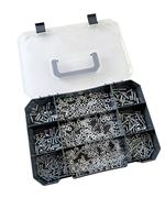 Kit de vis et écrous Woking 870, acier au carbone zingué, vis à tête plate Phillips pour bois/machine, tête fraisée 8-20 mm