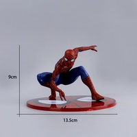 Figurine d'action HY Spiderman Captain Hero, jouet en PVC pour enfants, 9-14 cm, personnage de dessin animé Ironmans HulksSpiderMans, jouet en PVC