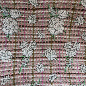 Tela de <span class=keywords><strong>Tweed</strong></span> <span class=keywords><strong>Rosa</strong></span> con Bordado de Lentejuelas Florales para Chaqueta, Falda, Bolso, Sofá y Decoración de Tapicería Textil para el Hogar - Product Image 6