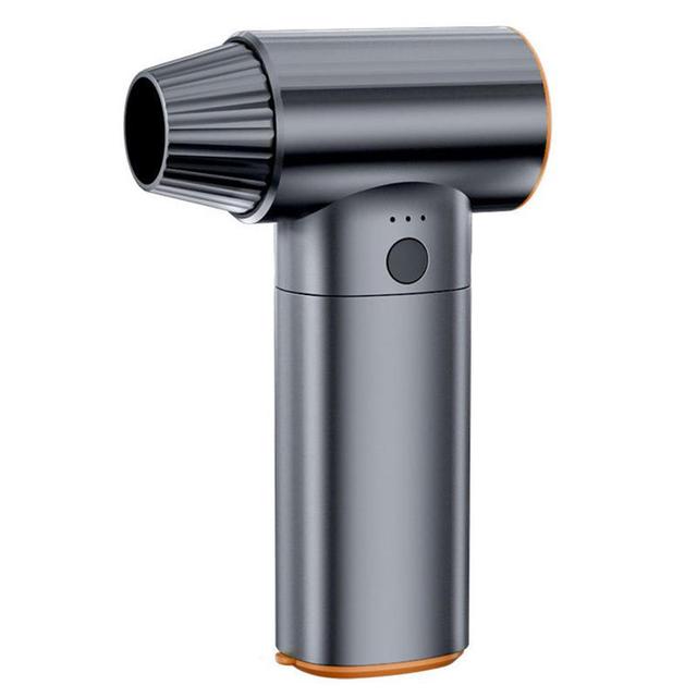 Cordless Turbo Jet Fan Blower 80000RPM Brushless Motor Handheld Air Duster for Car Cleaning with Emergency Hammer