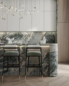 Losa de mármol exótico <span class=keywords><strong>Cipollino</strong></span> <span class=keywords><strong>Verde</strong></span>, azulejos de pared pulidos brillantes de lujo para sala de estar, baño, salón, Villa, losa de pared de mármol <span class=keywords><strong>verde</strong></span> - Product Image 2