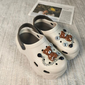 Zapatillas de EVA para mujer, ligeras, antideslizantes, con aumento de altura, para invierno y verano, estilo casual y personalizado, para exteriores - Product Image 1