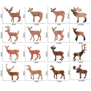 Lelewu simulation animal sauvage Sika cerf de Virginie faon modèle statique solide décoration jouet vente directe d'usine - Product Image 4