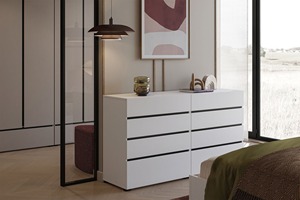 Ensemble de meubles de chambre à coucher italiens certifiés FSC sur mesure OEM, lit king size de luxe moderne pour hôtel, <span class=keywords><strong>appartement</strong></span> - Product Image 6