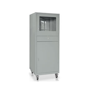 Tecnotelai 600x600x1655mm <b>grey</b> computer <b>cabinet</b> with wheels - Product Image 1